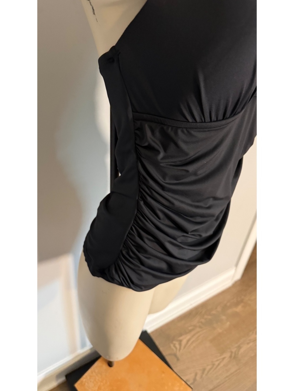 La Blanca Women's Black Halter Tankini Top Size 12 - Picture 3 of 4